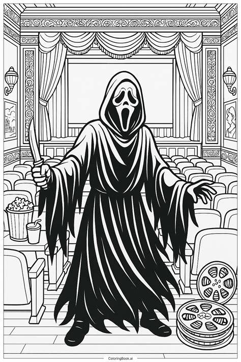 50 Ghostface Coloring Pages (Free PDF & PNG Printables)