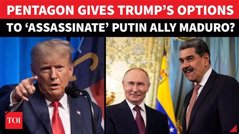 Pentagon Lays Out Scenarios For Trump For New Bombardment Of Venezuela ...
