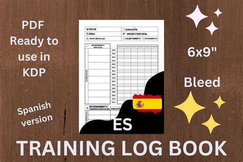 Spanish Training & Workout Logbook Graphic by BlrPlus · Creative Fabrica