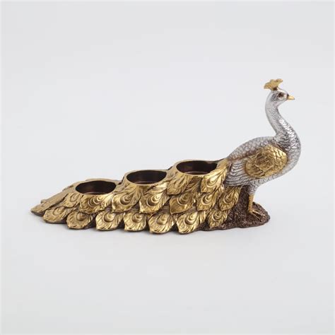 Buy Corsica Mayur Polyresin Peacock T-Light Holder from Corsica by Home ...