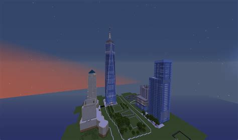 Image result for One World Trade Center Minecraft Tutorial