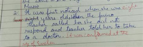 when was evelyn's deafness first noticed?when and how was it confirmed ...