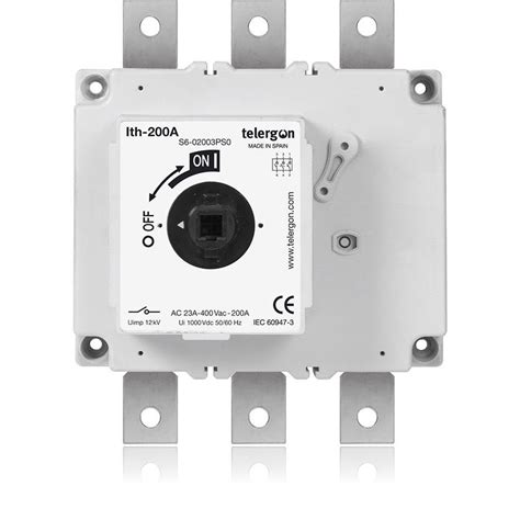 Motorized disconnect switch - S6-0200PSC series - Telergon - 4-pole / 3 ...