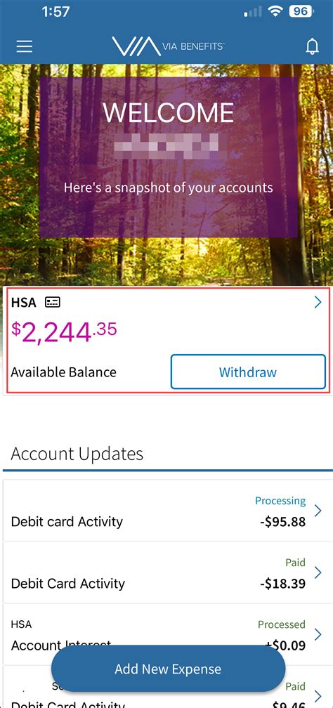 Via Benefits Reimbursement Account