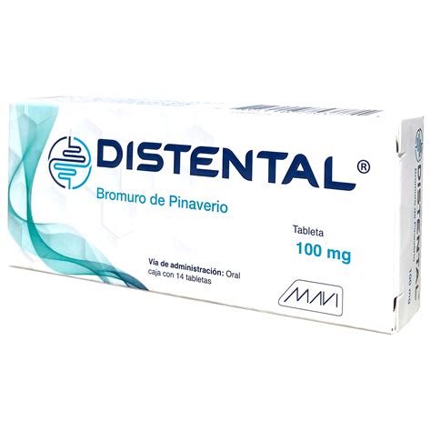 DISTENTAL 100MG C 14TAB Bromuro De Pinaverio - Farmacias Popular El ...