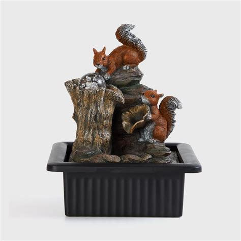 Buy Corsica Cascade Polyresin Squirrel Fountain - 21x17x25cm from ...
