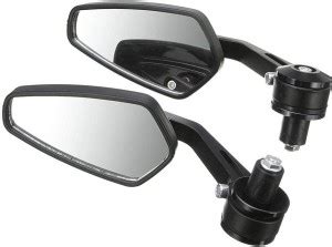 YAKONDA YAKONDAUniversal Aluminum, Mirror Glass Bar End Rear View ...