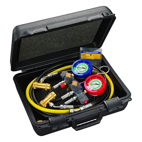YELLOW JACKET, 4 Valves, Series Titan, Manifold Gauge Kit - 809K09 ...