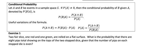 Image result for +Probability AOR B Conditional