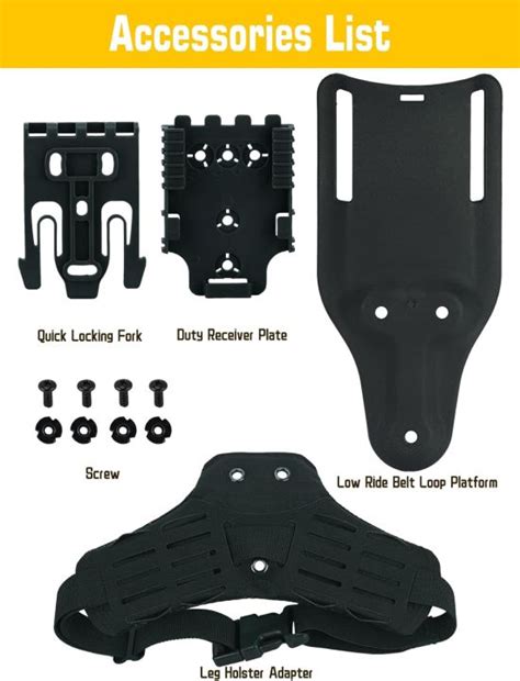Tactical Gear Accessory Upgrade Drop Leg Adapter With Molle Strap - Mid ...
