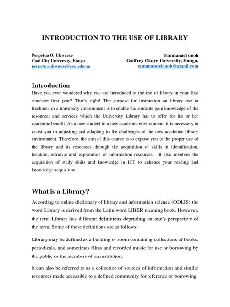 Image result for Introduction Library