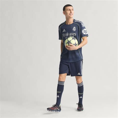 adidas Real Madrid 25/26 Away Authentic Jersey - Blue | Free Shipping ...