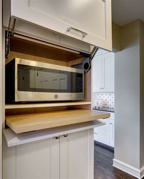 30+ Ideas for Styling and Designing Kitchen Microwave Cabinet - No Minimalist Here