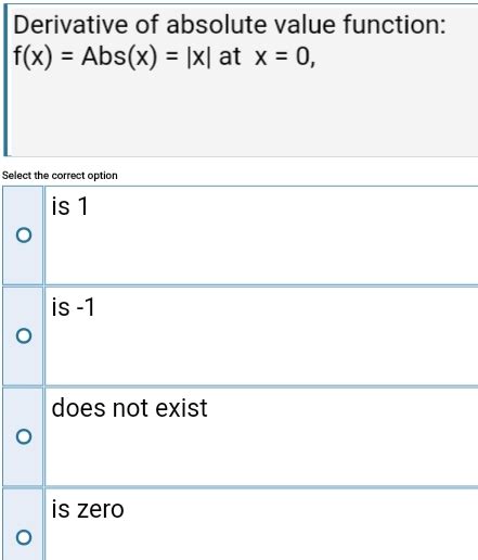 Image result for Absolute Value Derivative Rule
