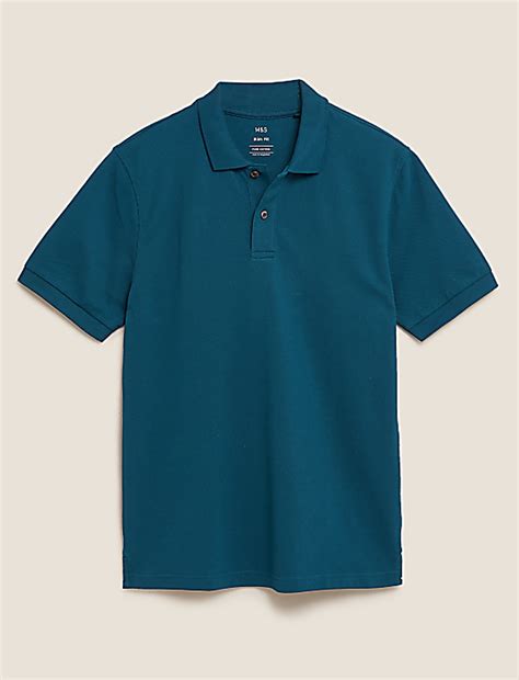 Buy Slim Fit Pure Cotton Pique Polo Shirt at Marks & Spencer