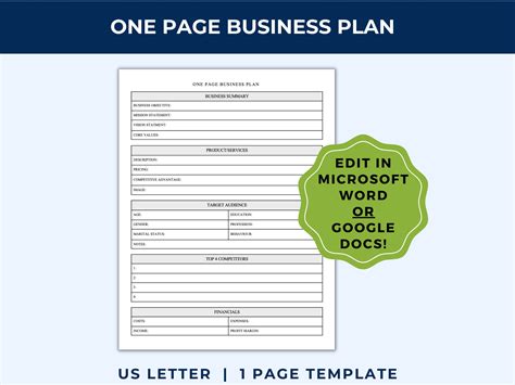 Microsoft Word Business Plan Template 的图像结果