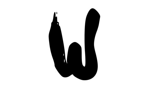 Scary Dripping Wax Mono Letter W Graphic by GraphicsBam Fonts · Creative Fabrica