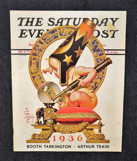 1936年 J・C・ライエンデッカー 赤ちゃん表紙 J.C. Leyendecker New Year’s Baby The Saturday ...