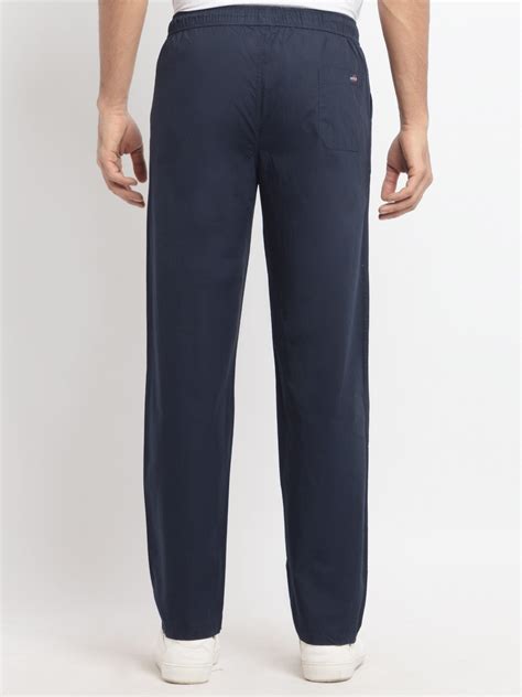 Buy Navy Regular Fit Track Pant for Plus Size | Status Quo