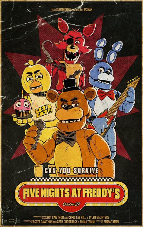 My custom FNAF movie poster… hope y’all like it!! Decided to release it ...