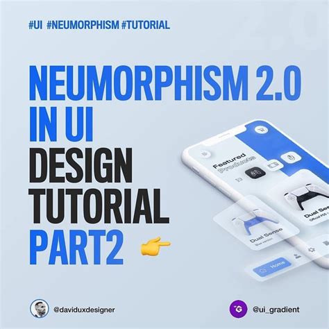Neumorphism 2.0 in UI Design Tutorial - part 2 - UIBundle