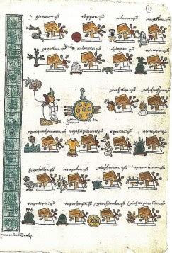 The Codex Mendoza is the first colonial manuscript, painted in 1542 ...