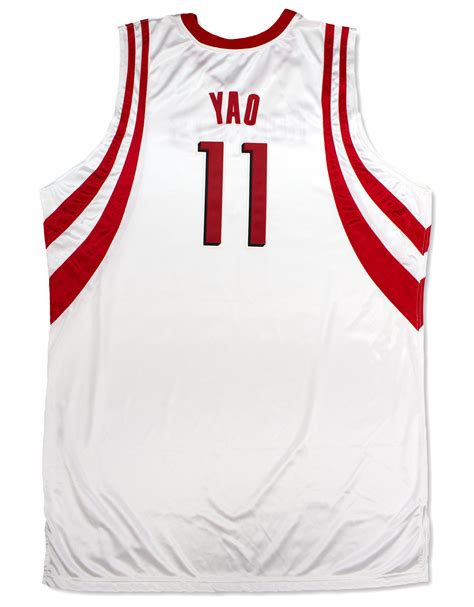Lot Detail - Yao Ming 2004-05 Houston Rockets Game Used Home Jersey ...