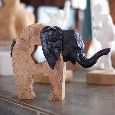 Buy Tusky Wooden Decorative Showpiece Online in India | Vaaree