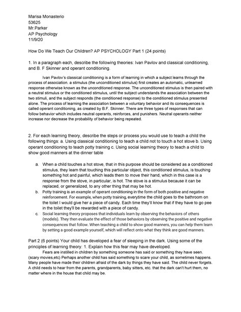 3.2.2_AP_PSYCHOLOGY(PART 1) (24 POINTS) - Marisa Monasterio 53625 Mr AP ...