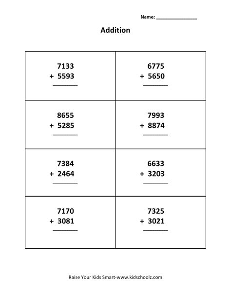 Math Addition 4 Digits 的图像结果