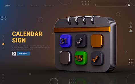 3d Dark Calendar Date with Check Mark Graphic by ahmedsakib372 ...