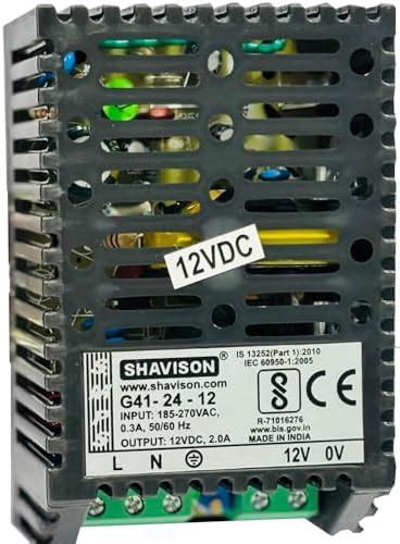 Shavison SMPS G41-24-12, CE & BIS Certified, Industrial Grade, I/P ...