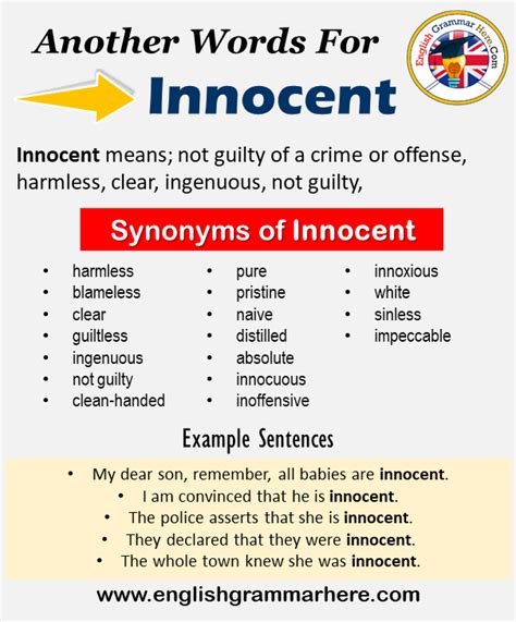 Another word for Innocent, What is another, synonym word for Innocent ...
