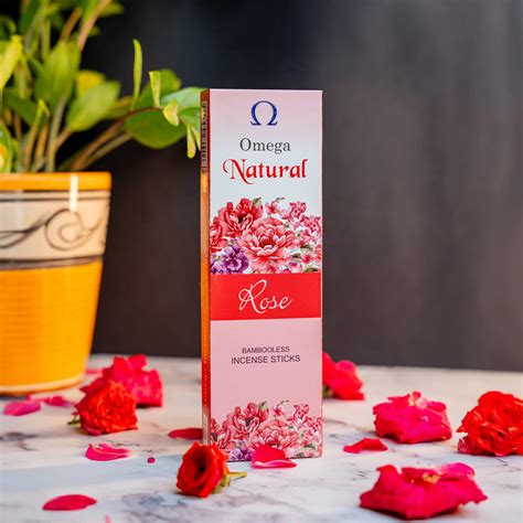 Natural Rose Bambooless Incense Sticks