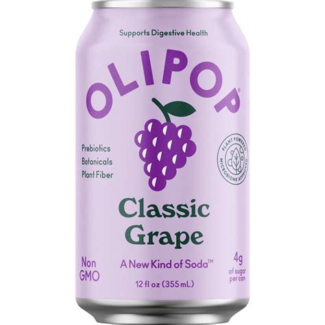 Olipop Prebiotic Soda - Classic Grape - Keep Chilled, 12 oz | Central ...