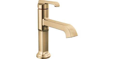 Delta 589-CZ-PR-DST Tetra 1.2 GPM Single Hole Bathroom Faucet with ...