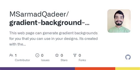 GitHub - MSarmadQadeer/gradient-background-generator: This web page can generate gradient ...