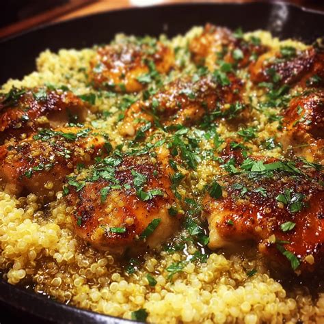 Honey Mustard Chicken Quinoa - Recipes Finds