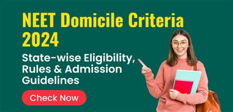 NEET Domicile Criteria 2024 : State-wise Eligibility, Rules & Admission ...