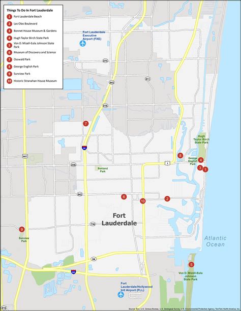 Fort lauderdale tourist attractions map | Insiderpuj.com