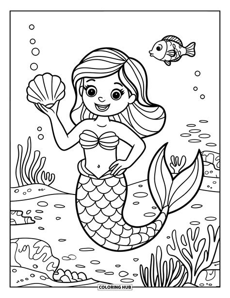 165+ Mermaid Coloring Pages for Kids & Adults (Free Printable PDFs)