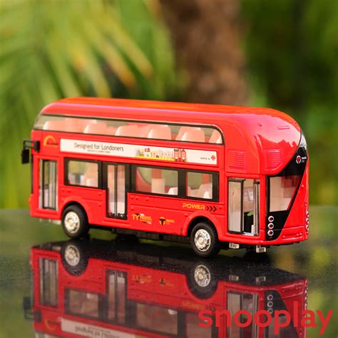 Buy Luxury Diecast London Pull Back Bus with Lights and Sounds on ...