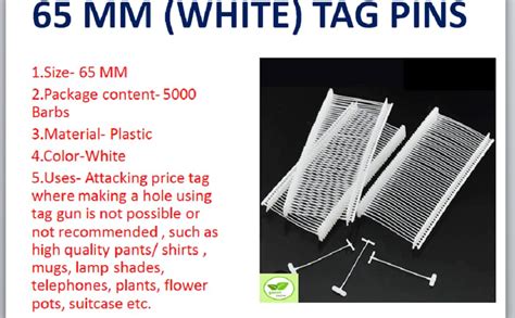 GREENGROW 65 Mm Plastictag Pins -5000 Pieces,Tag Pins - 5000 Pcs 65 Mm ...