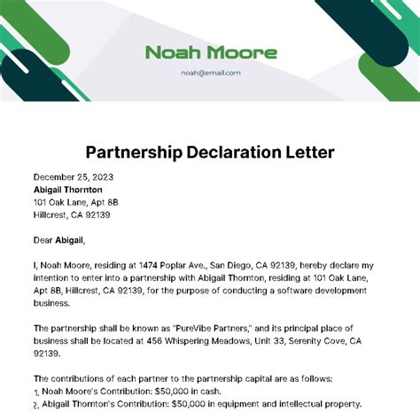 Partner Letter Template 的图像结果