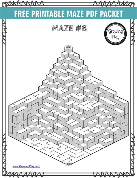 Printable mazes pdf packet free – Artofit