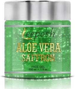 Leeposh Aloe Vera Saffron Gel Skin Rich in Vitamin E and Antiseptic ...