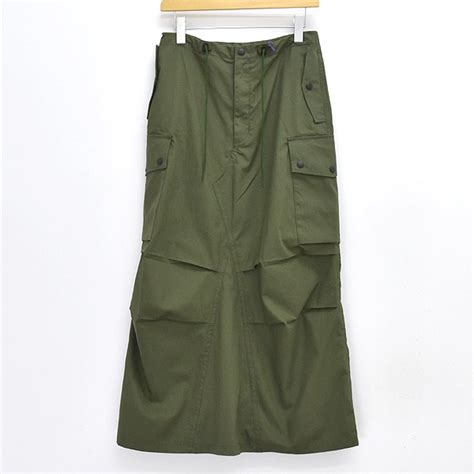 Needles ニードルズ Field Skirt -Cotton Nylon Oxford- フィールドスカート SX167 レディース ...