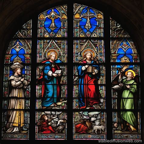 Medieval Stained Glass Window | Stable Diffusion Online