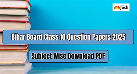Bihar Board Class 10 Question Papers 2025 (With Answers): Download ...
