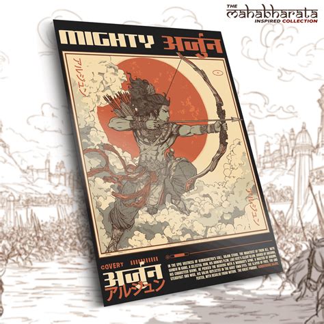 Gandivdhari Arjun Metal Poster – Covert